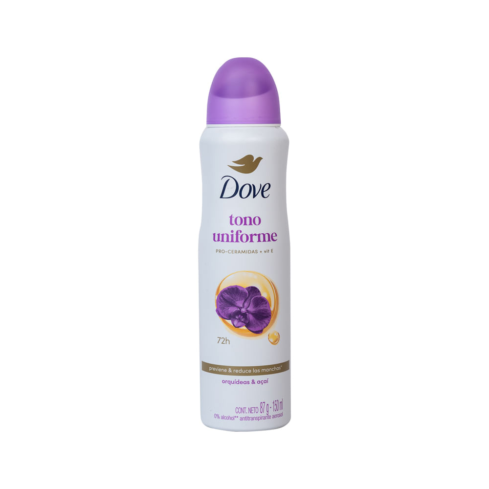 Desodorante Mujer Orquídea Tono Uniforme Dove Aerosol