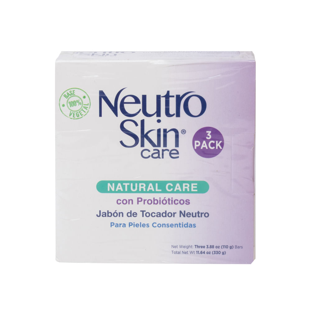 Jabón Pastilla Probióticos Neutroskin 3 Pack