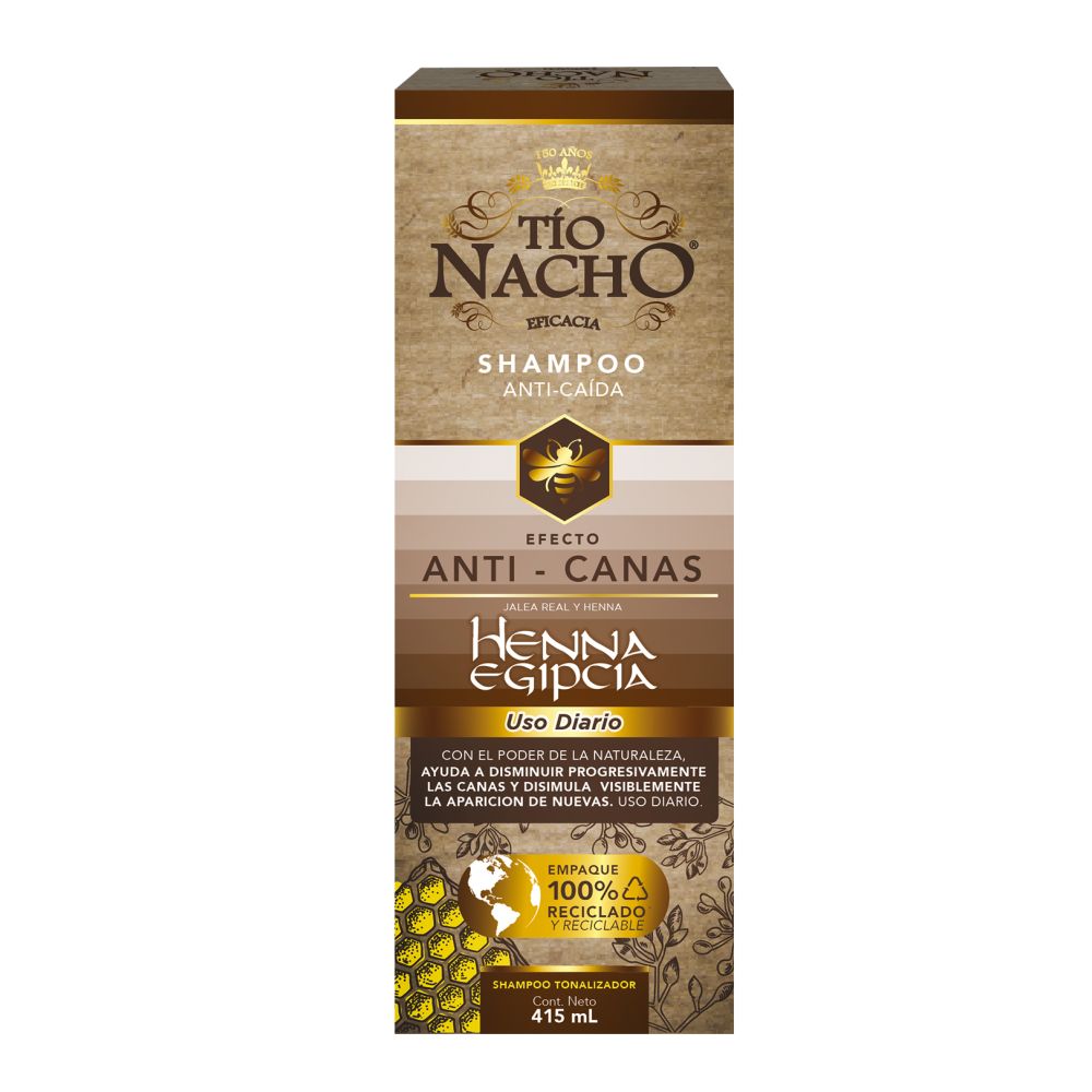 Shampoo Anticanas Jalea Y Henna Tío Nacho