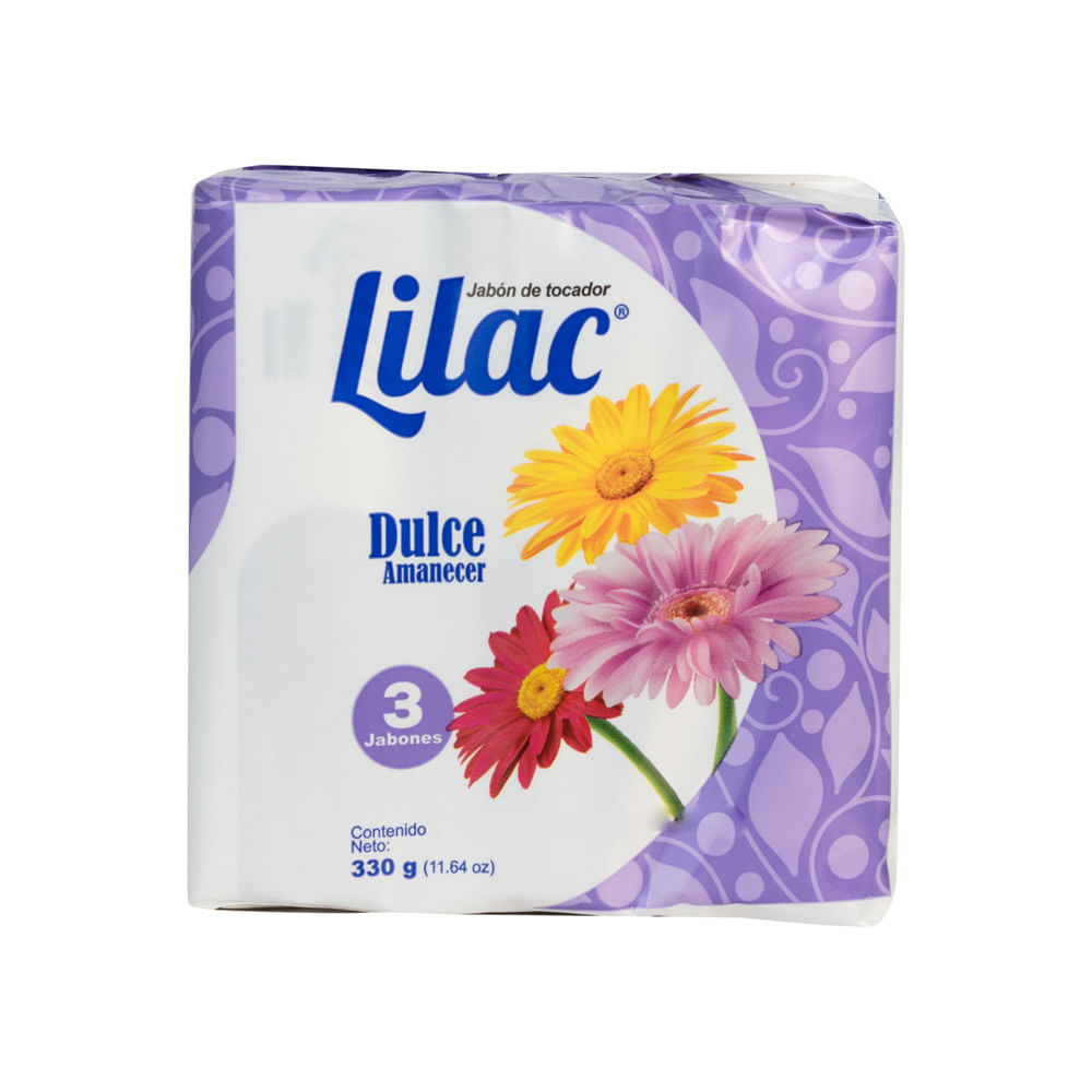 Jabón Pastilla Dulce Amanecer Lilac 3 Pack