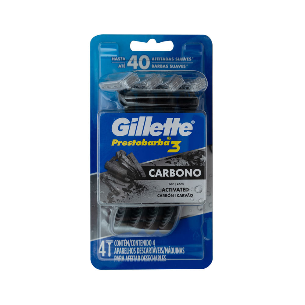Rasuradora Carbón Prestobarba 3 Gillette
