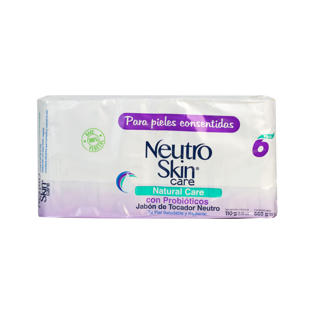 Jabón Pastilla Natural Care Neutroskin 6 Pack