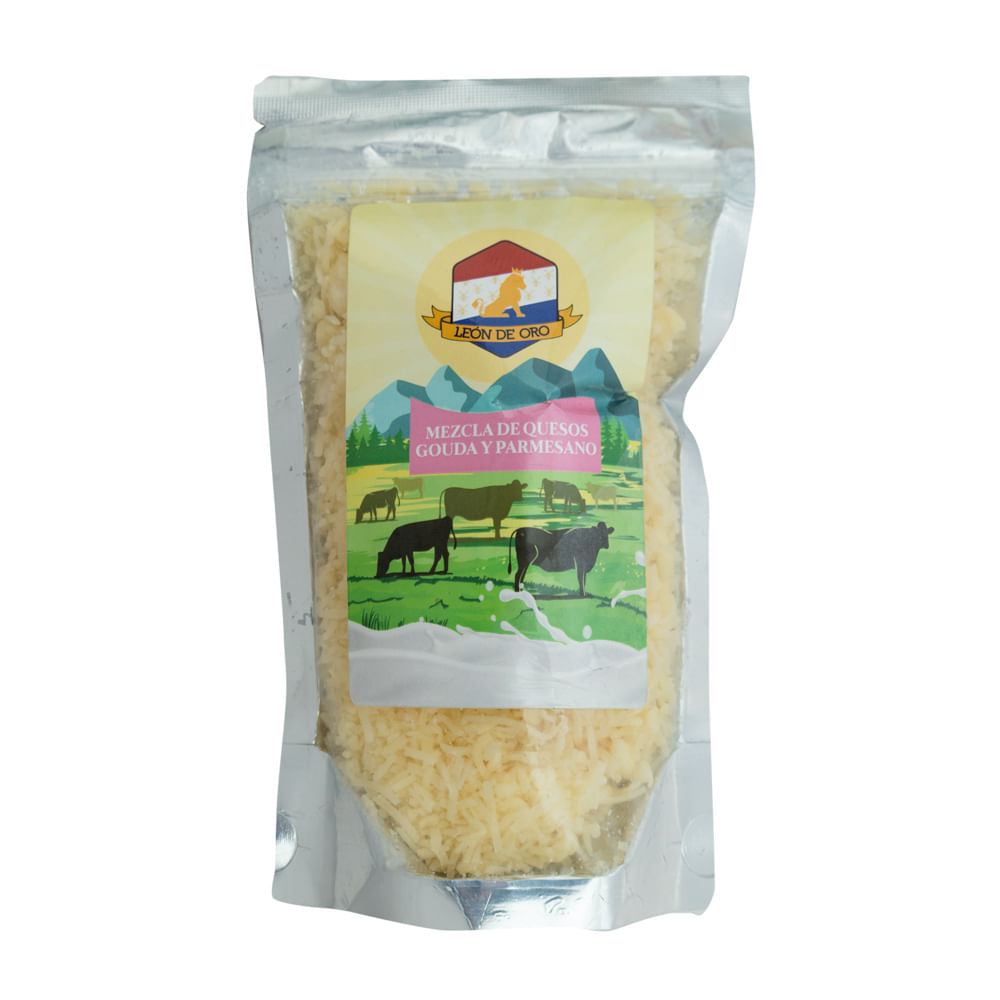 Queso Gauda Y Parmesano Rallado Leon De Oro
