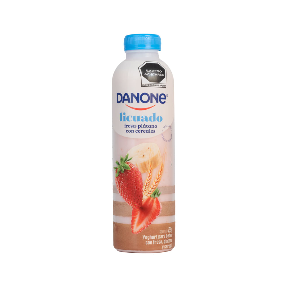 Yogurt Líquido Fresa Y Plátano Danone