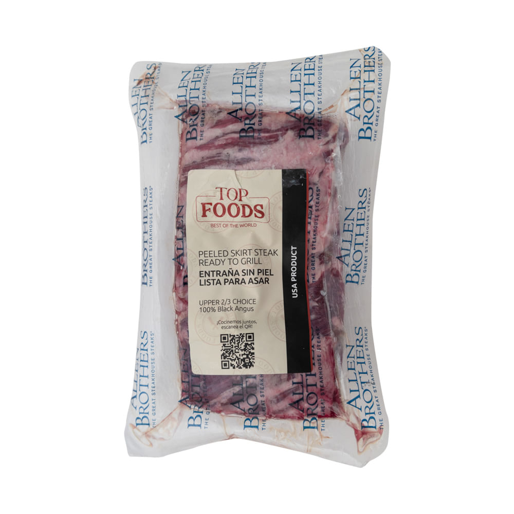 Entraña Sin Piel Top Foods 2.20Lb. Aprox.