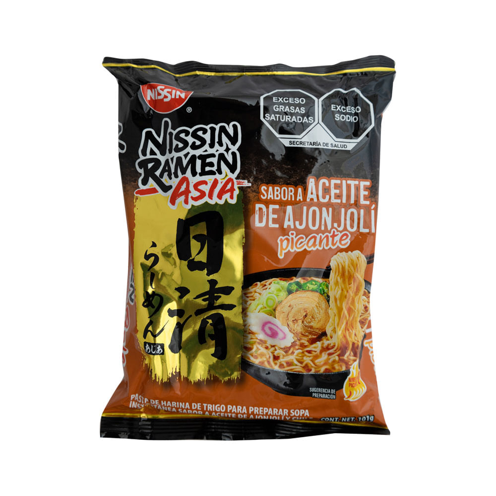 Sopa Instantánea Aceite Ajonjolí Picante Nissin