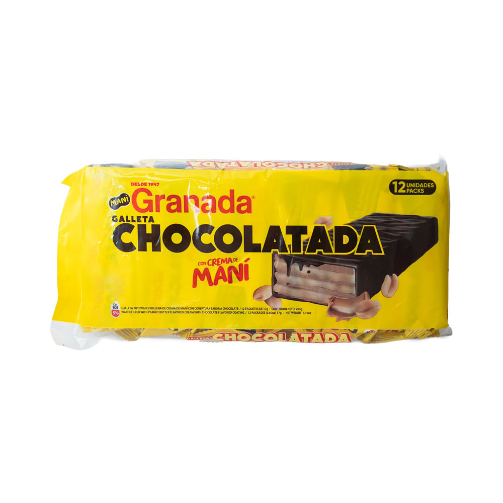 Galleta Chocolatada Sabor Maní Granada