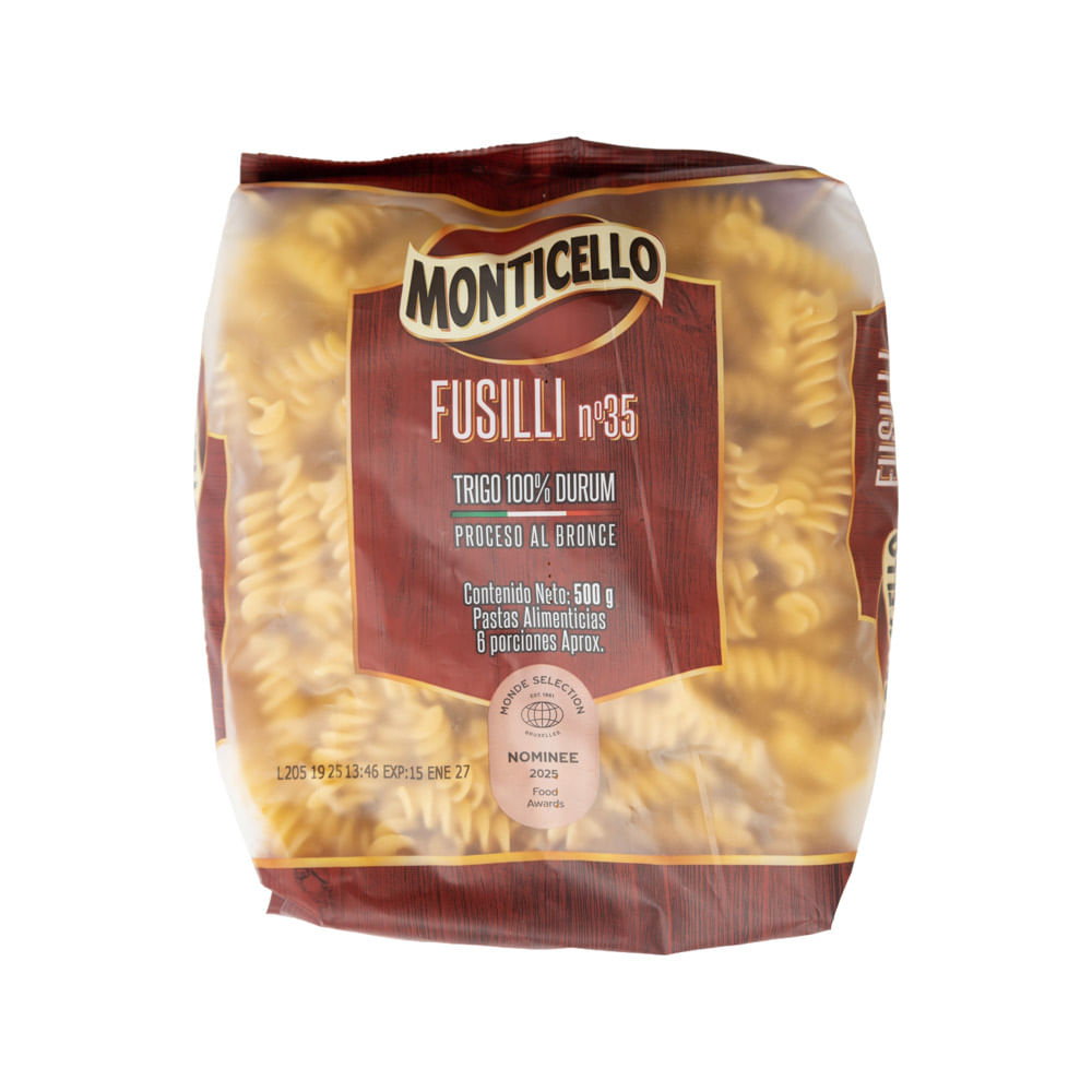 Pasta Fusilli No.35 Monticello