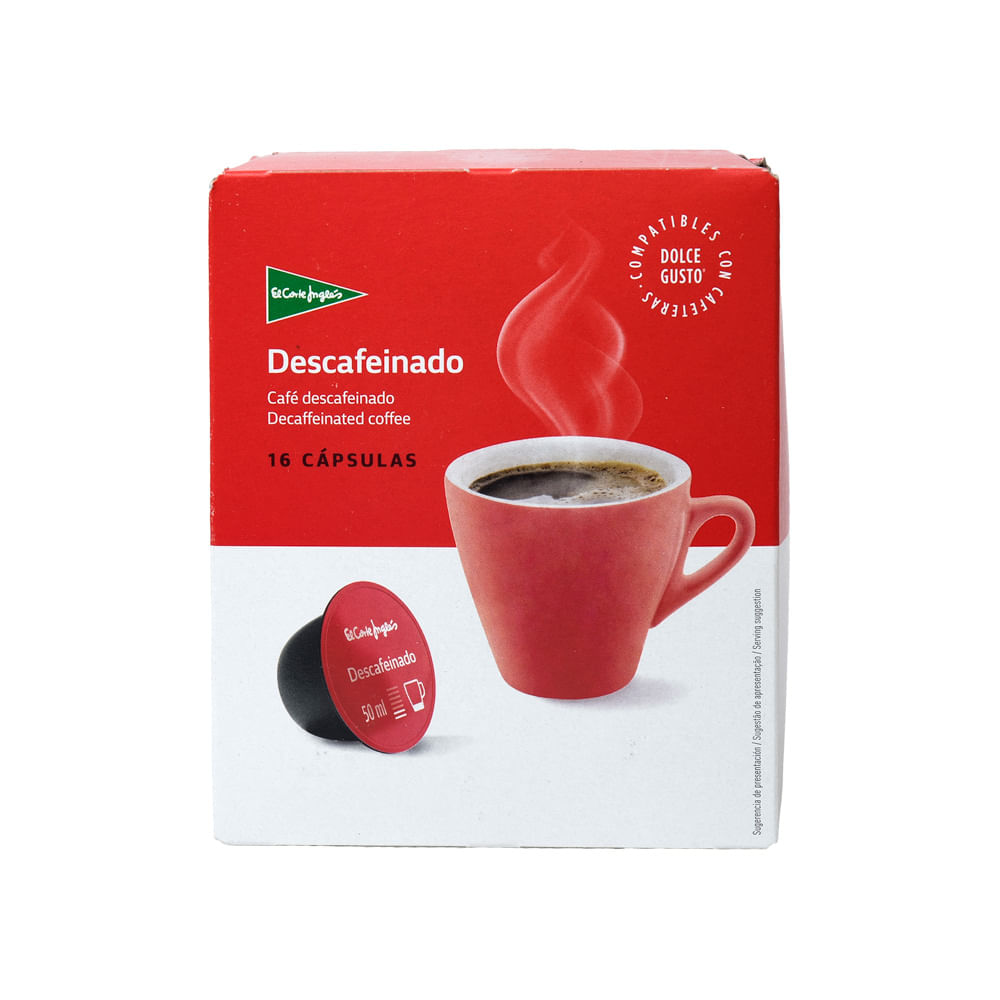 Cápsulas Café Descafeinado El Corte Ingles 16 Tazas