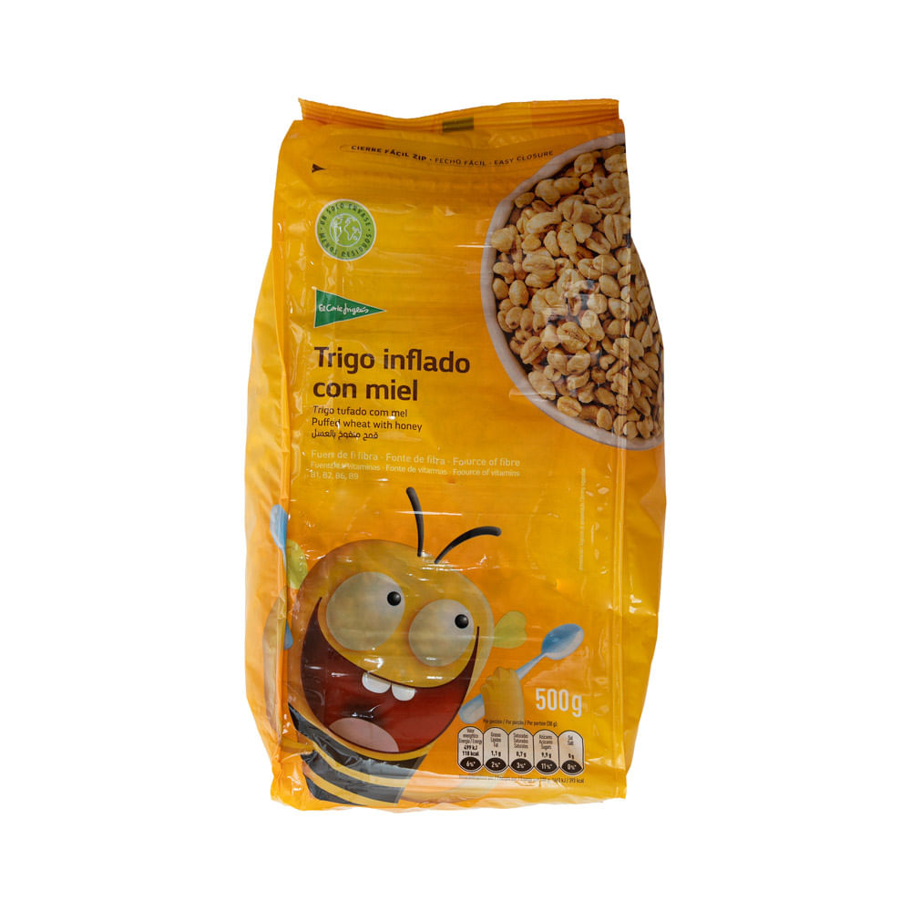 Cereal El Corte Ingles Trigo Inflado Con Miel