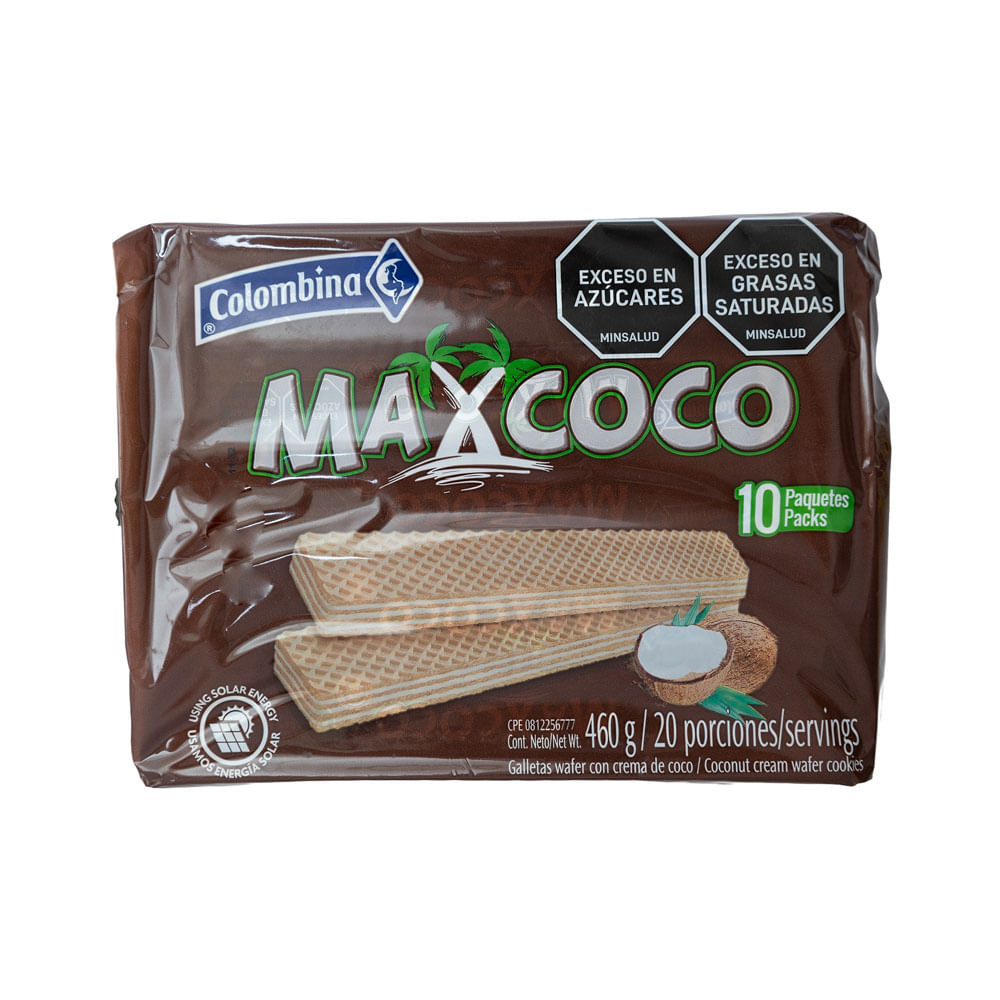 Galleta Wafer Rellenas Maxcoco