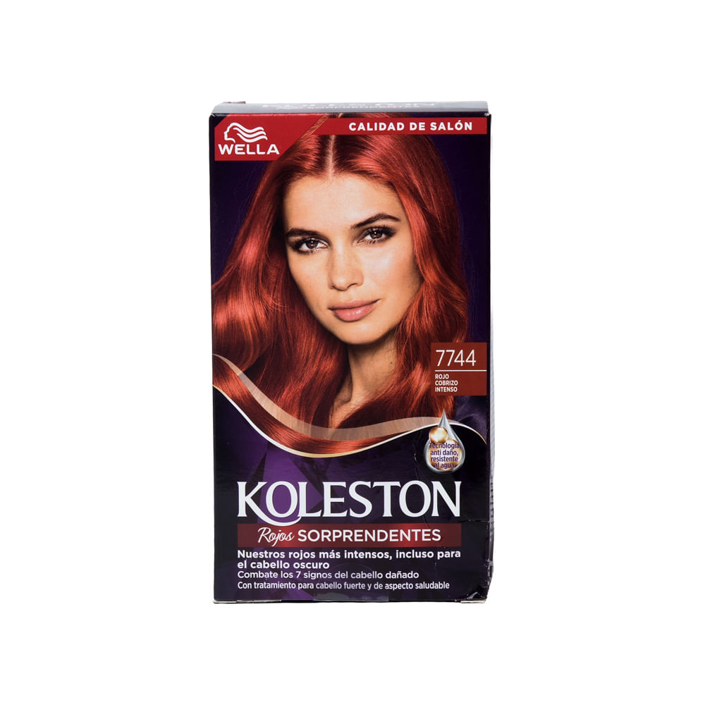Tinte Dama Rojo Cobrizo Intenso No.7744 Koleston