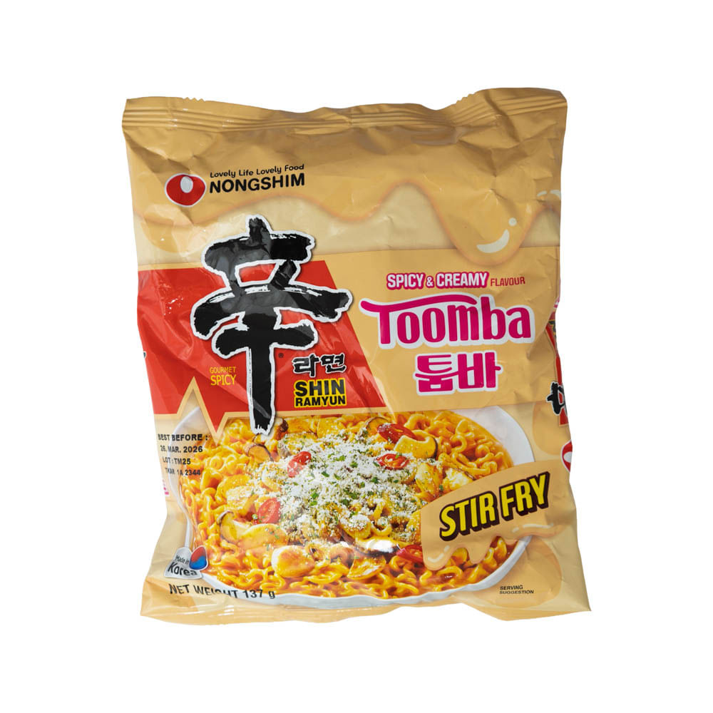 Sopa Instantánea Fideo Frito Queso Picante Nongshim