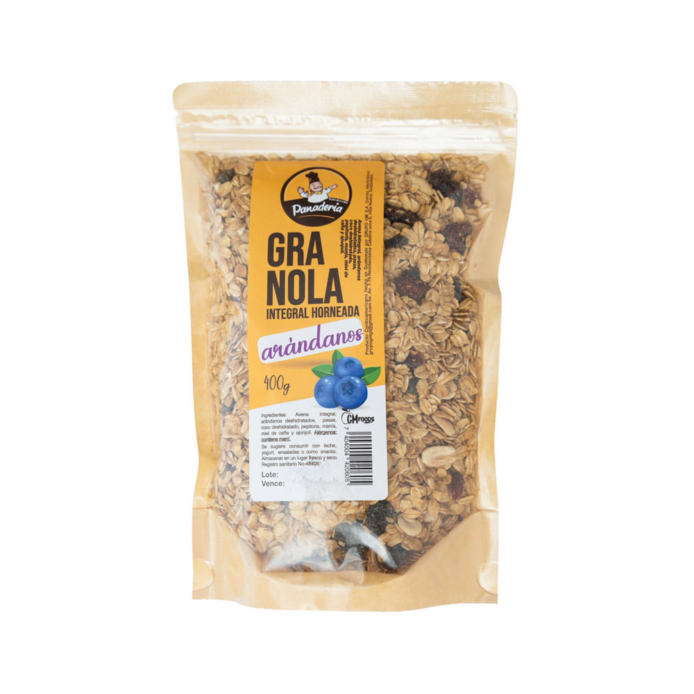 Granola Integral Horneada Arándanos Panadería
