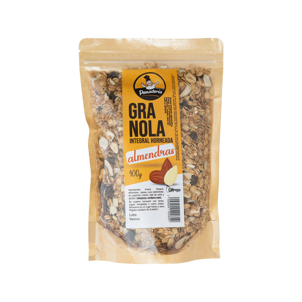 Granola Integral Horneada Almendra Panadería