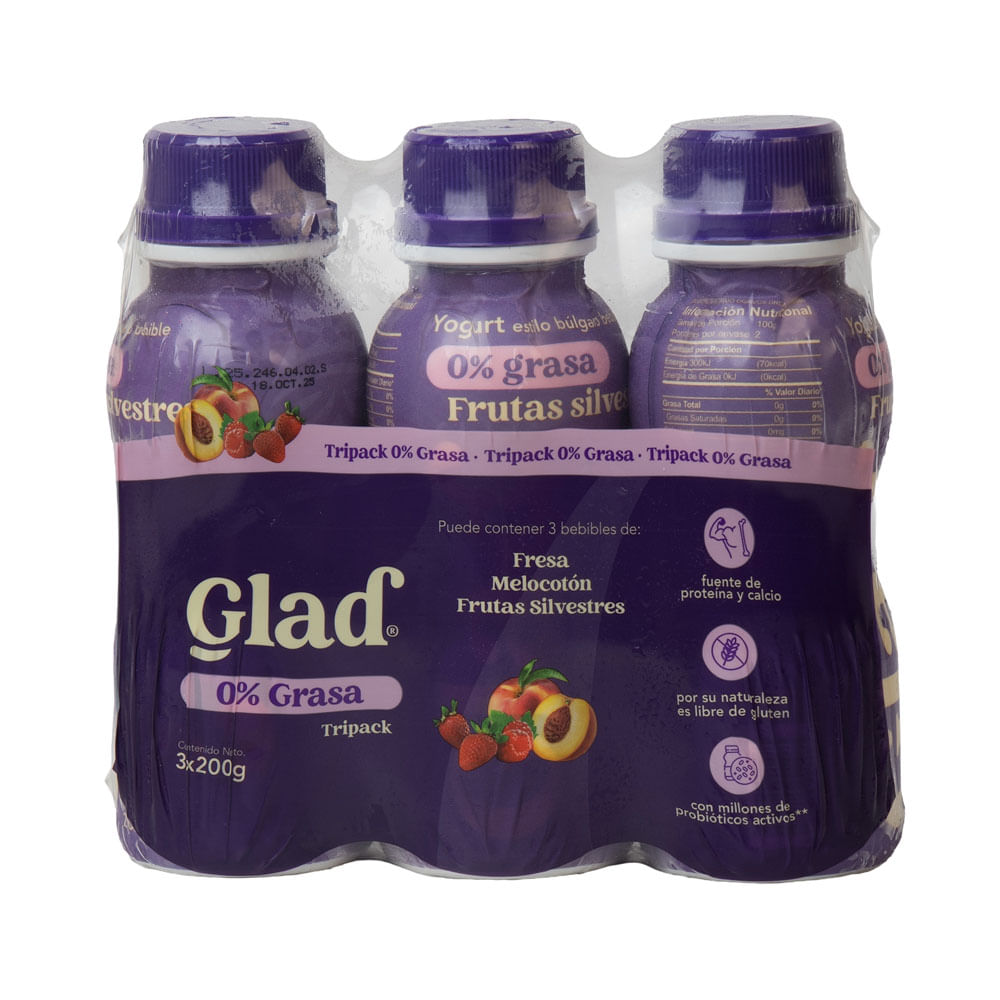 Yogurt 0% Grasa Surtido Glad