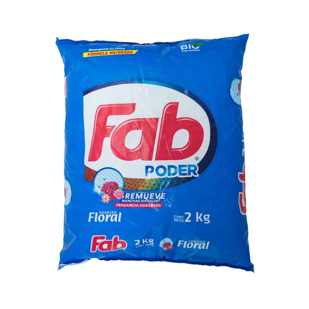 Detergente Polvo Paraíso Floral Fab