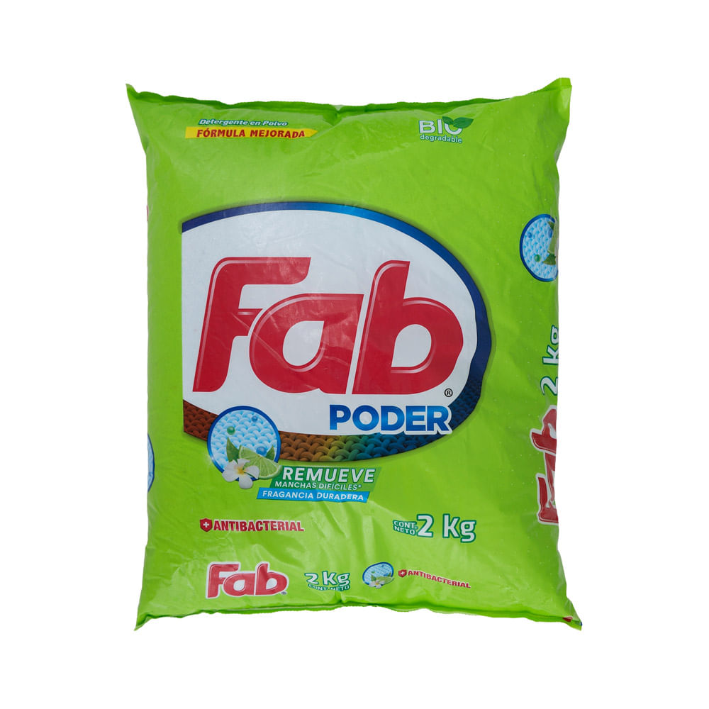 Detergente Polvo Antibacterial Fab