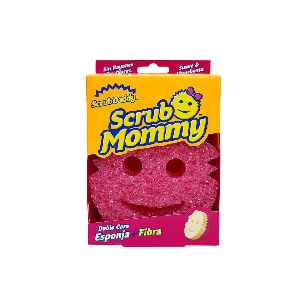 Esponja Doble Cara Fibra Scrub Mommy