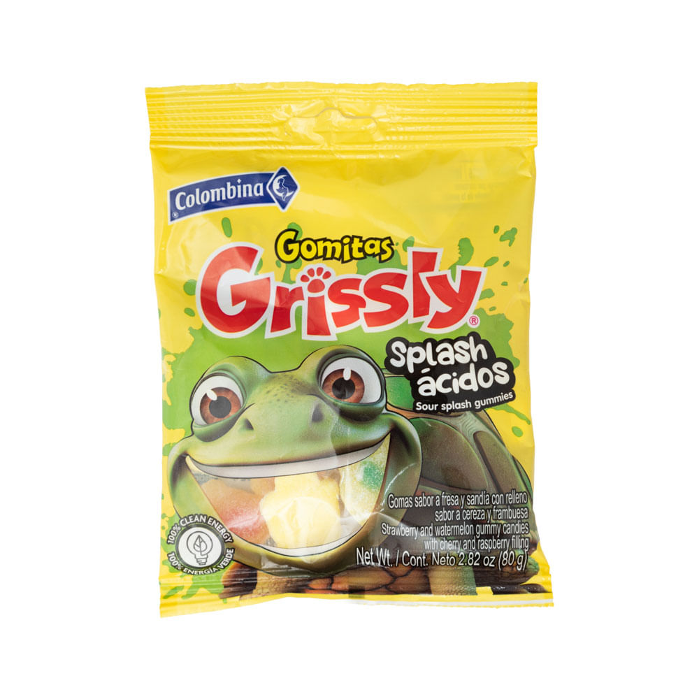 Gomitas Splash Asid Grissly Colombina
