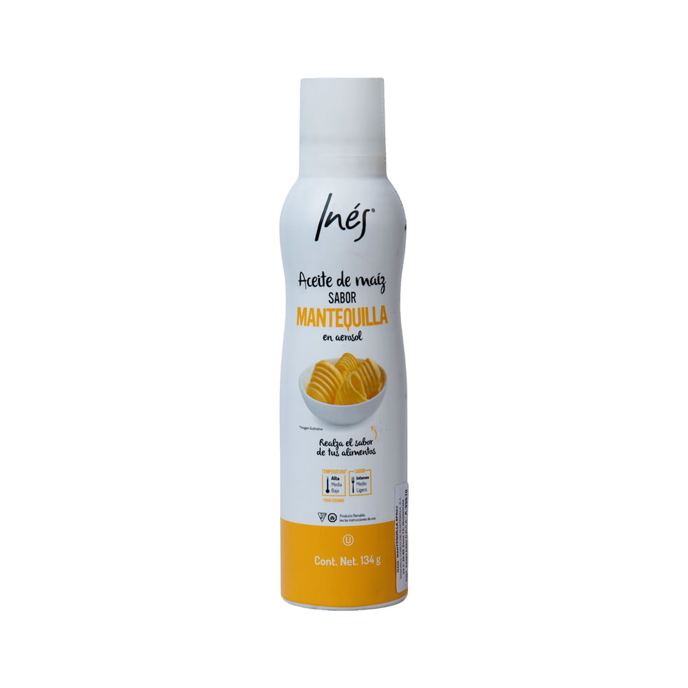 Aceite Maíz Sabor Mantequilla Inés Spray