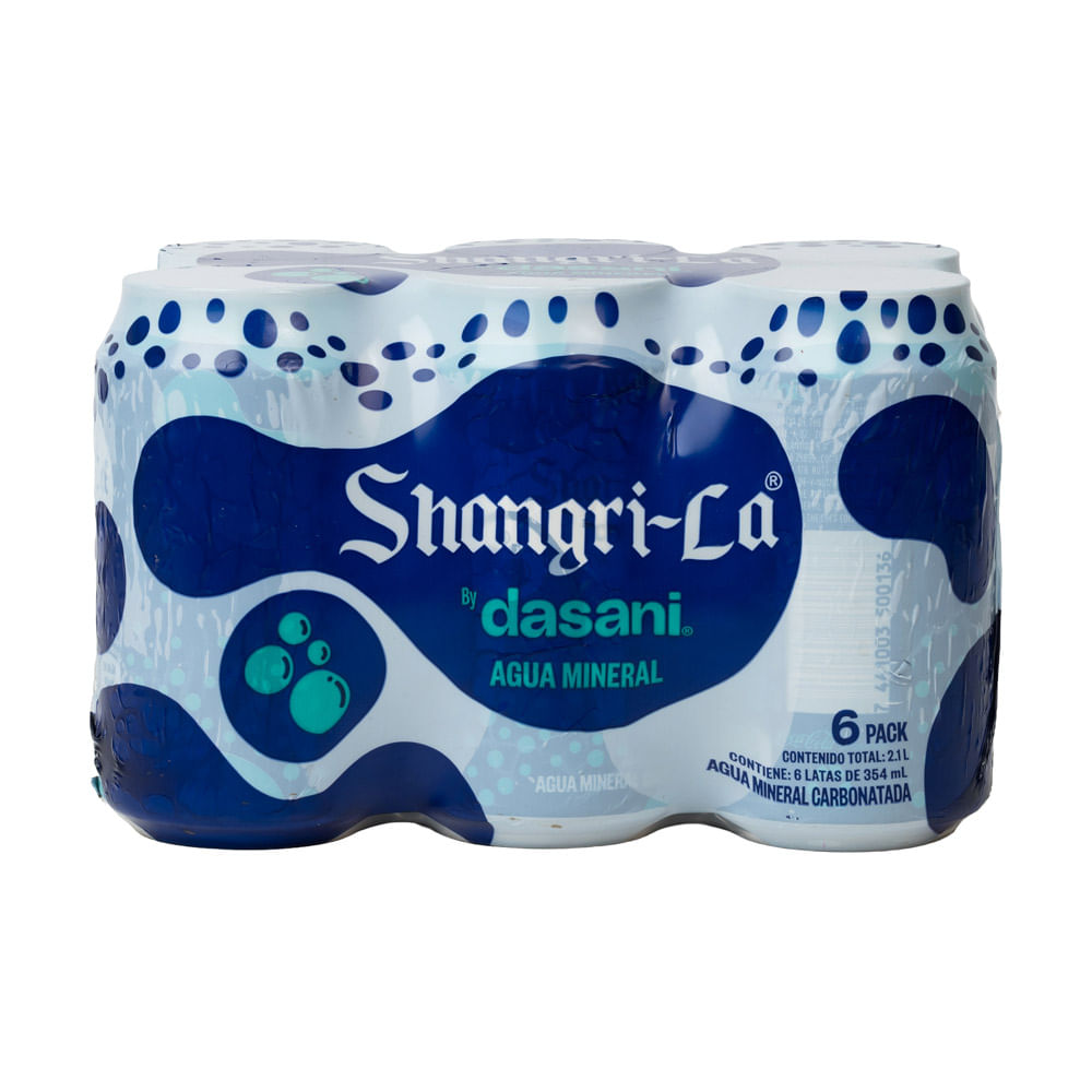 Agua Mineral Carbonatada Shangri-La By Dasani 6 Pack