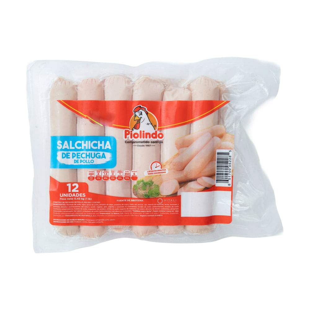 Salchicha Pechuga Pollo Pio Lindo
