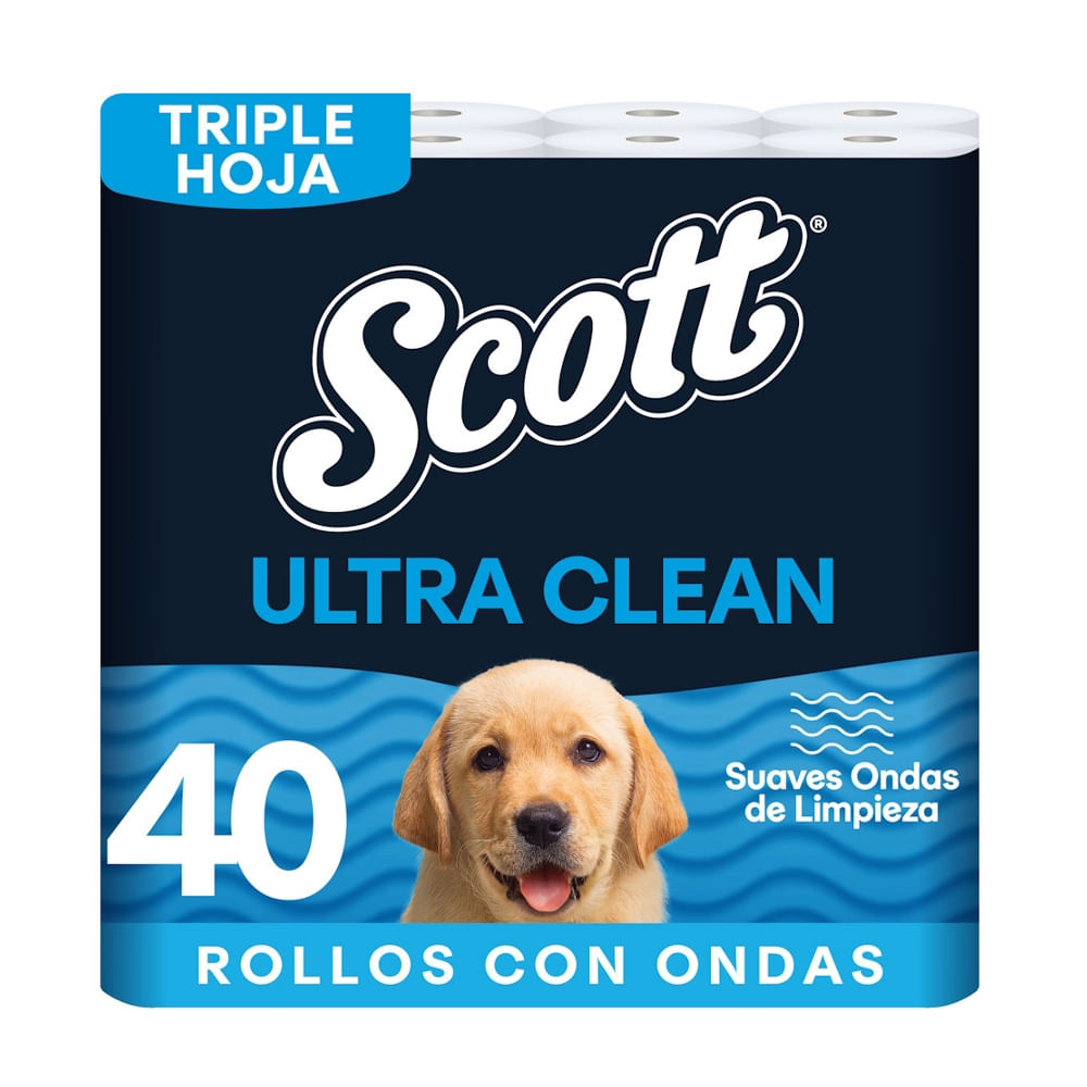 Papel Higiénico Triple Hoja Ultra Clean Scott