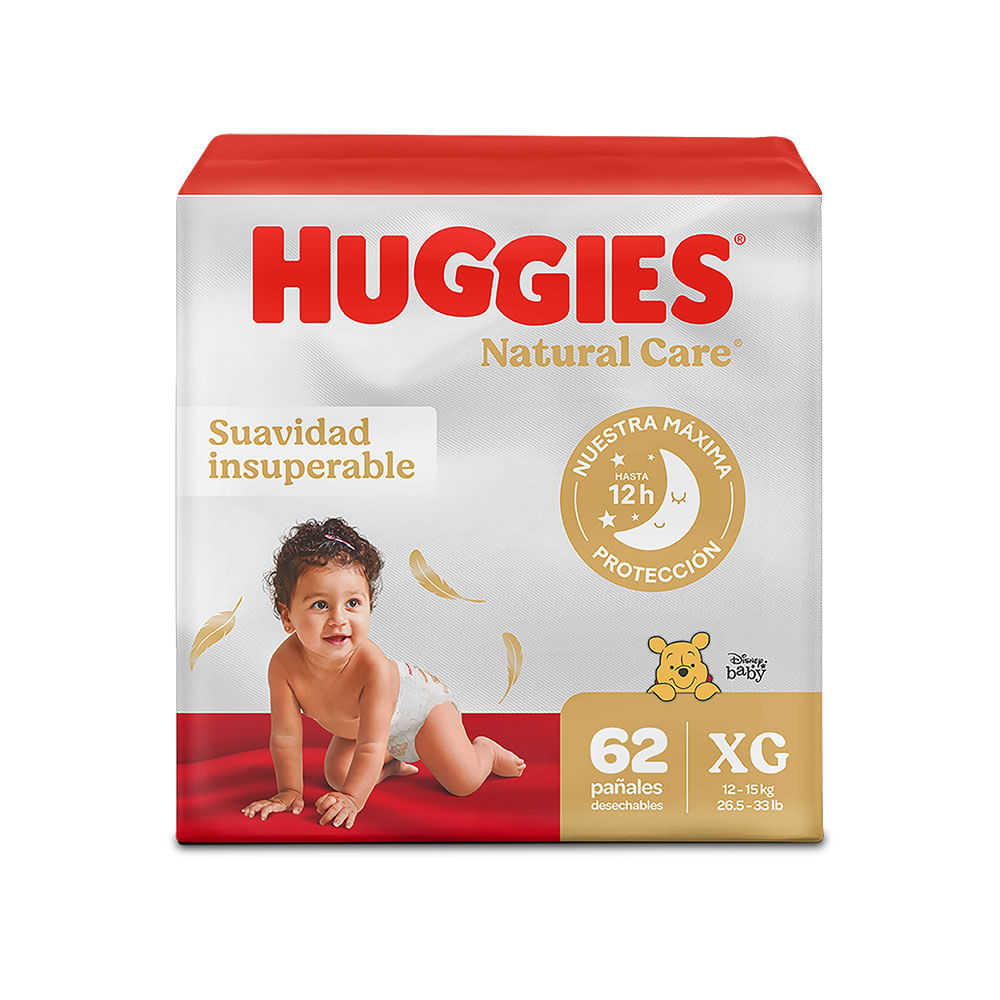 Pañal Desechable Talla XG/4 Natural Care Huggies