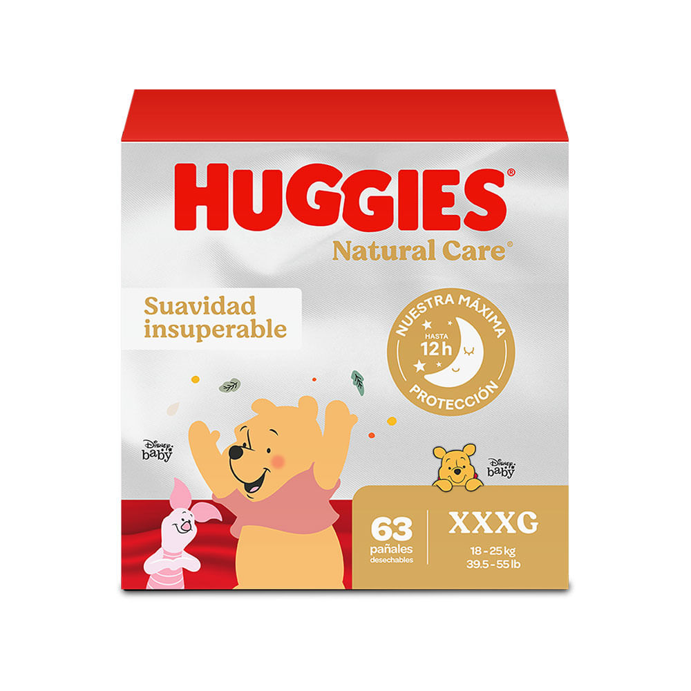 Pañal Desechable Talla XXXG/6 Natural Care Huggies