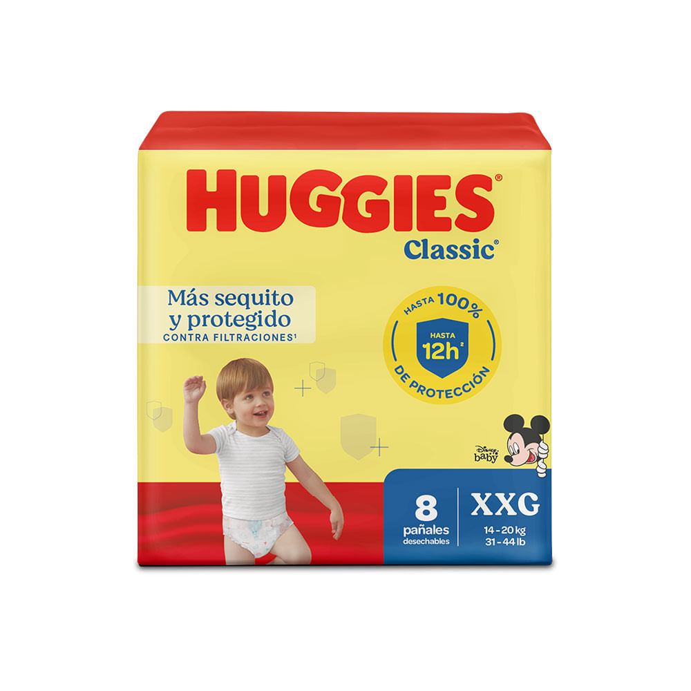 Pañal Desechable Talla XXG/5 Classic Huggies