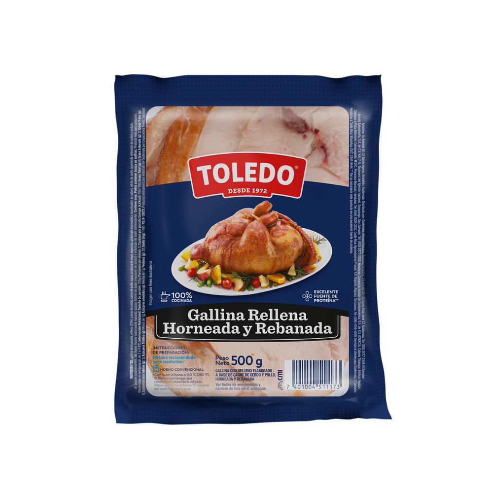 Gallina Toledo Rellena Y Ahumada Rebanada