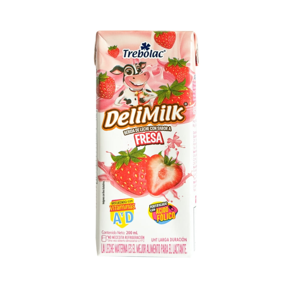 Bebida Láctea Fresa Delimilk Trebolack