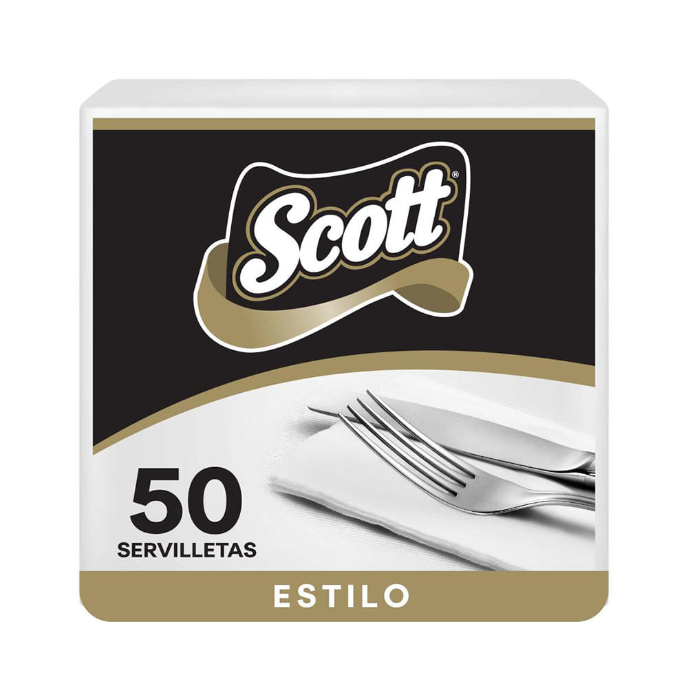 Servilleta Estilo Blanca Scott