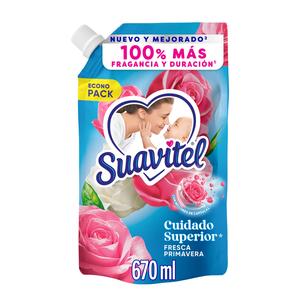 Suavizante Fresca Primavera Suavitel Doypack