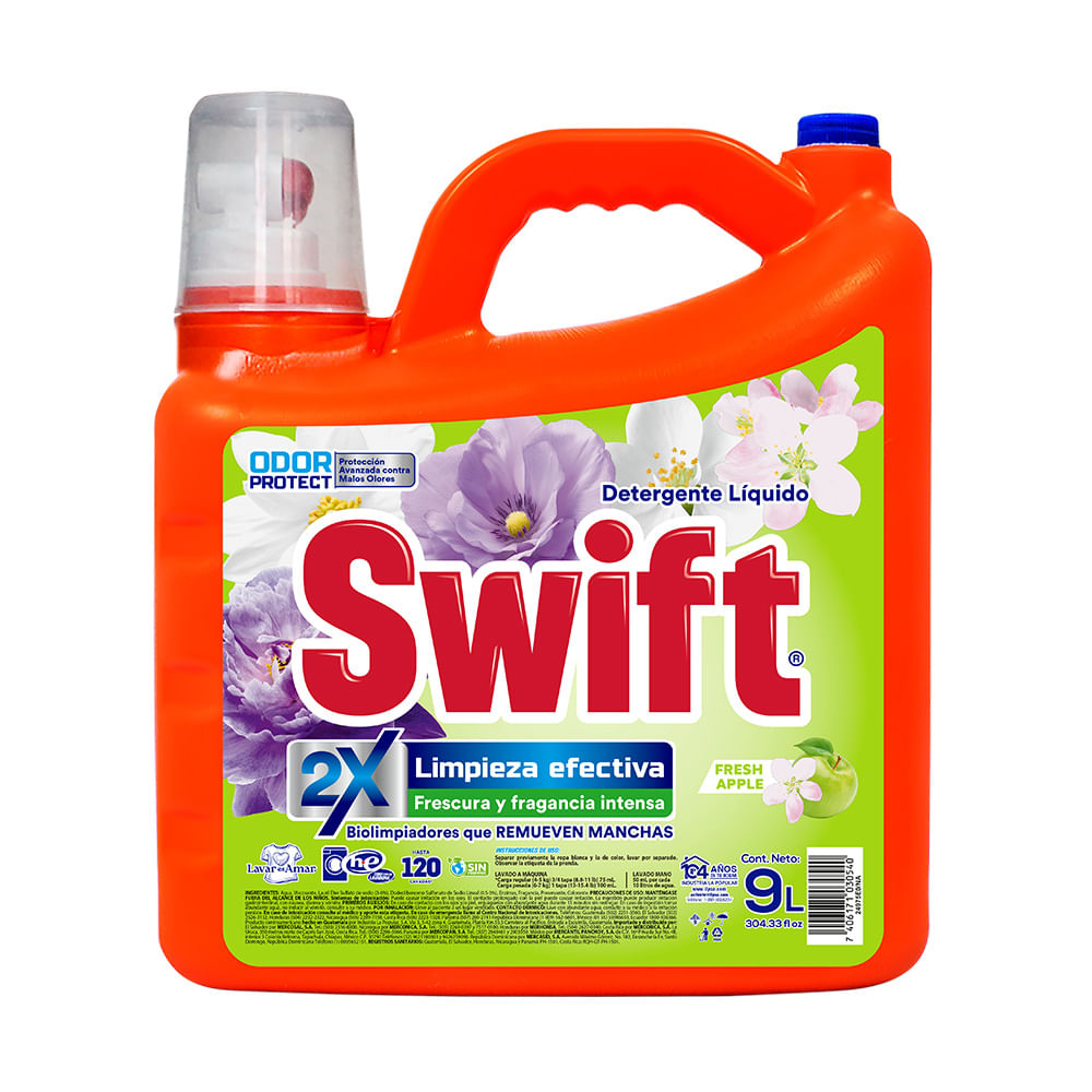 Detergente Líquido Fresh Apple Swift