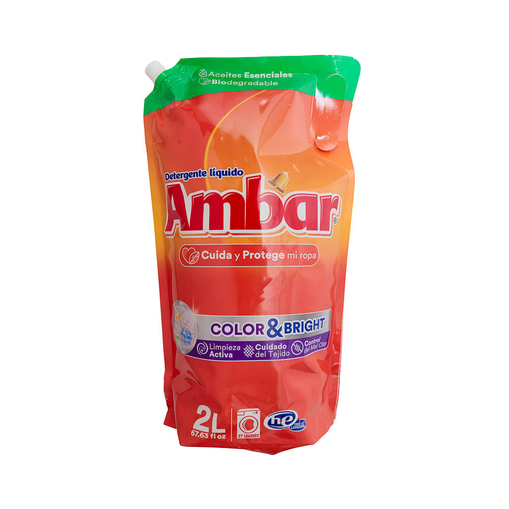 Detergente Líquido Color & Bright Ambar