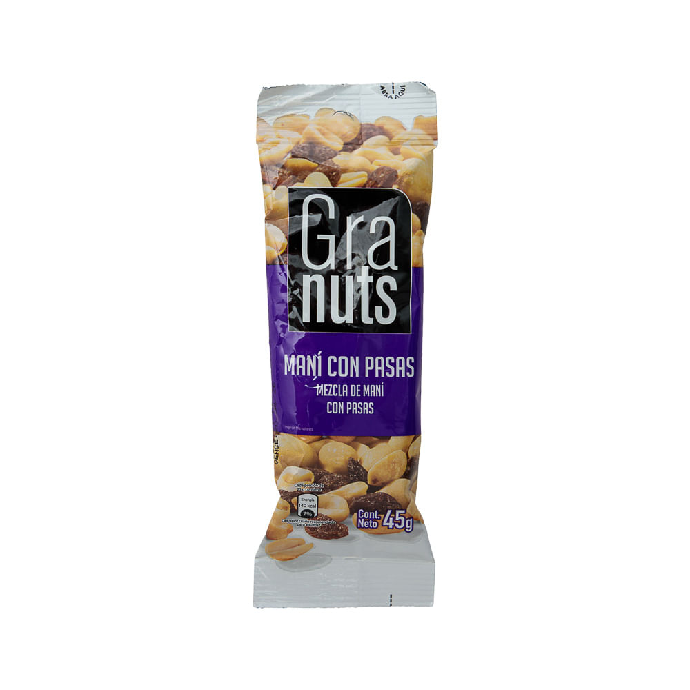 Maní Con Pasas Granuts