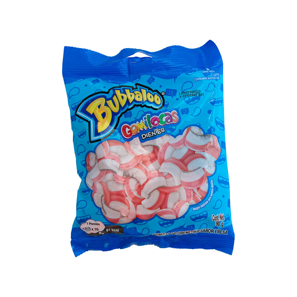 Gomitas Gomilocas Dientes Bubbaloo