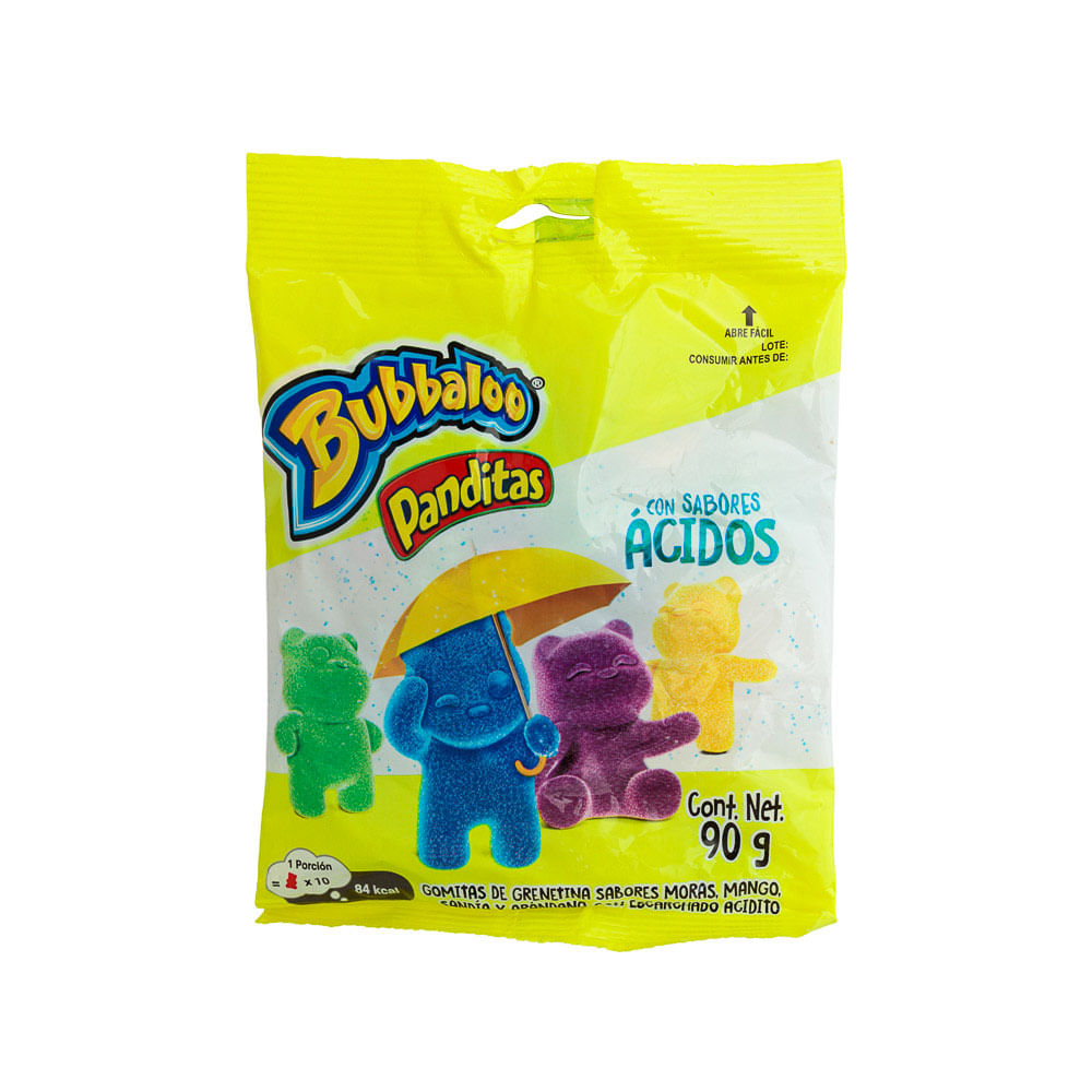 Gomitas Panditas Ácidos Bubbaloo