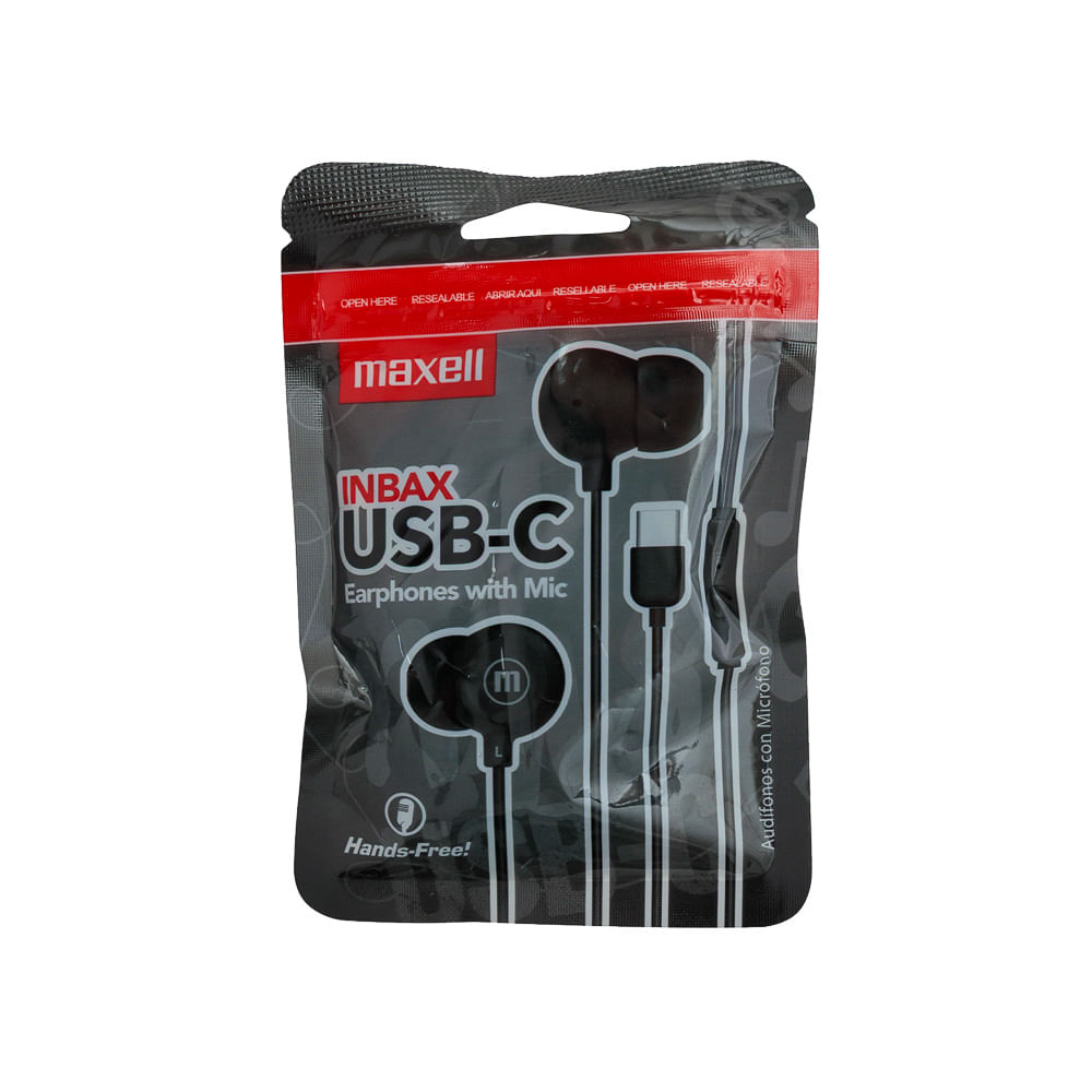 Audifono Negro Usb-C Maxell