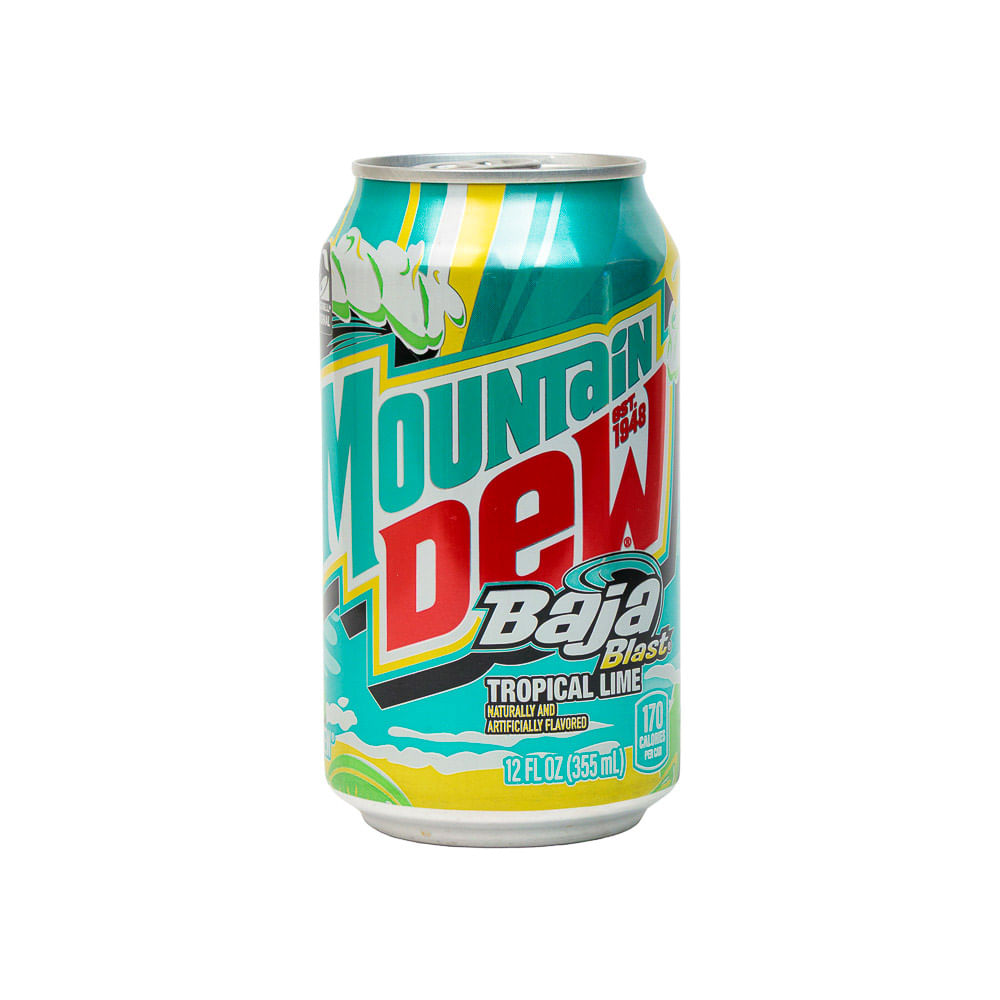 Mountain Dew Baja Blast Tropical Lime Lata