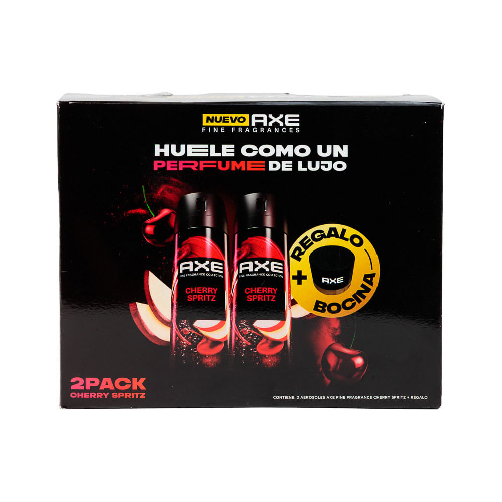 Desodorante Hombre Cherry Spritz Axe + Bocina