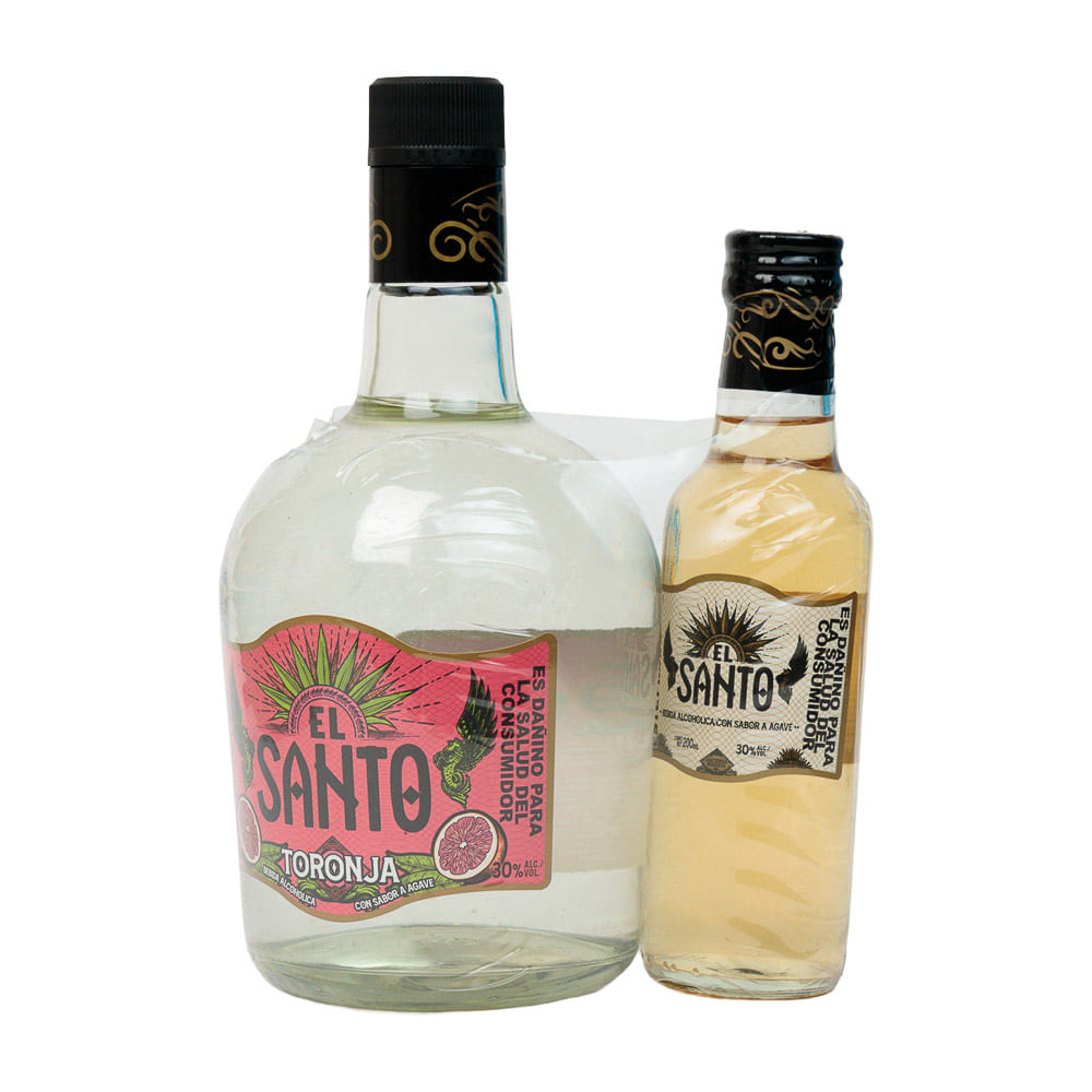 Tequila Toronja El Santo + 200ml.