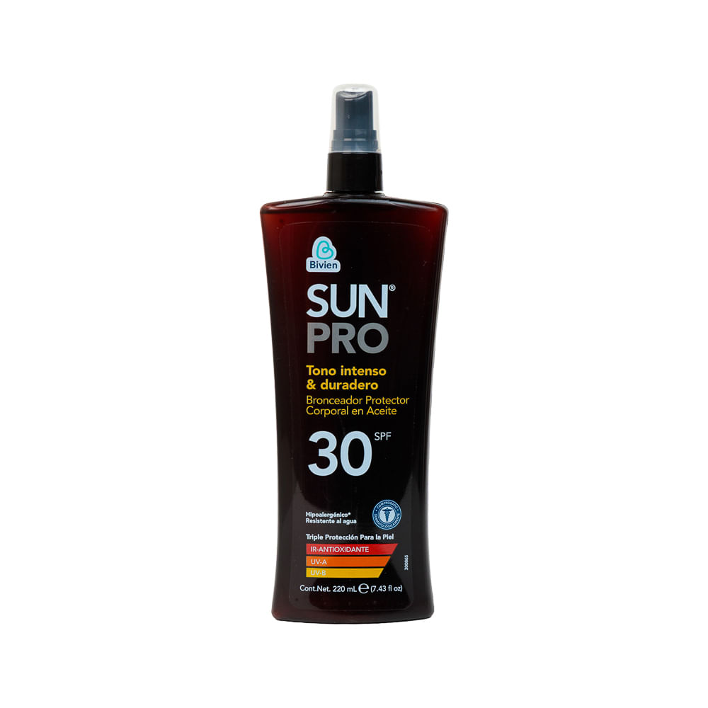 Bronceador Protector Spf 30 Sun Pro Bivien