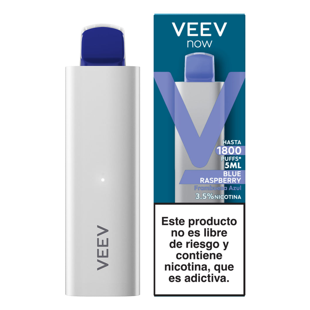 Vaporizador Blue Raspberry Veev Now 1800 Puffs