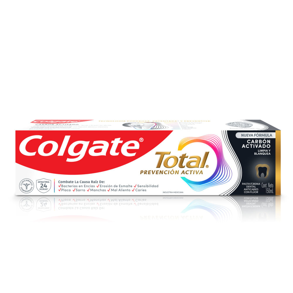 Crema Dental Total Carbón Activado Prevención Activa Colgate