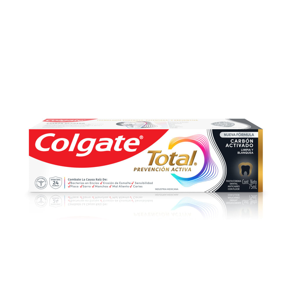 Crema Dental Total Carbón Activado Prevención Activa Colgate