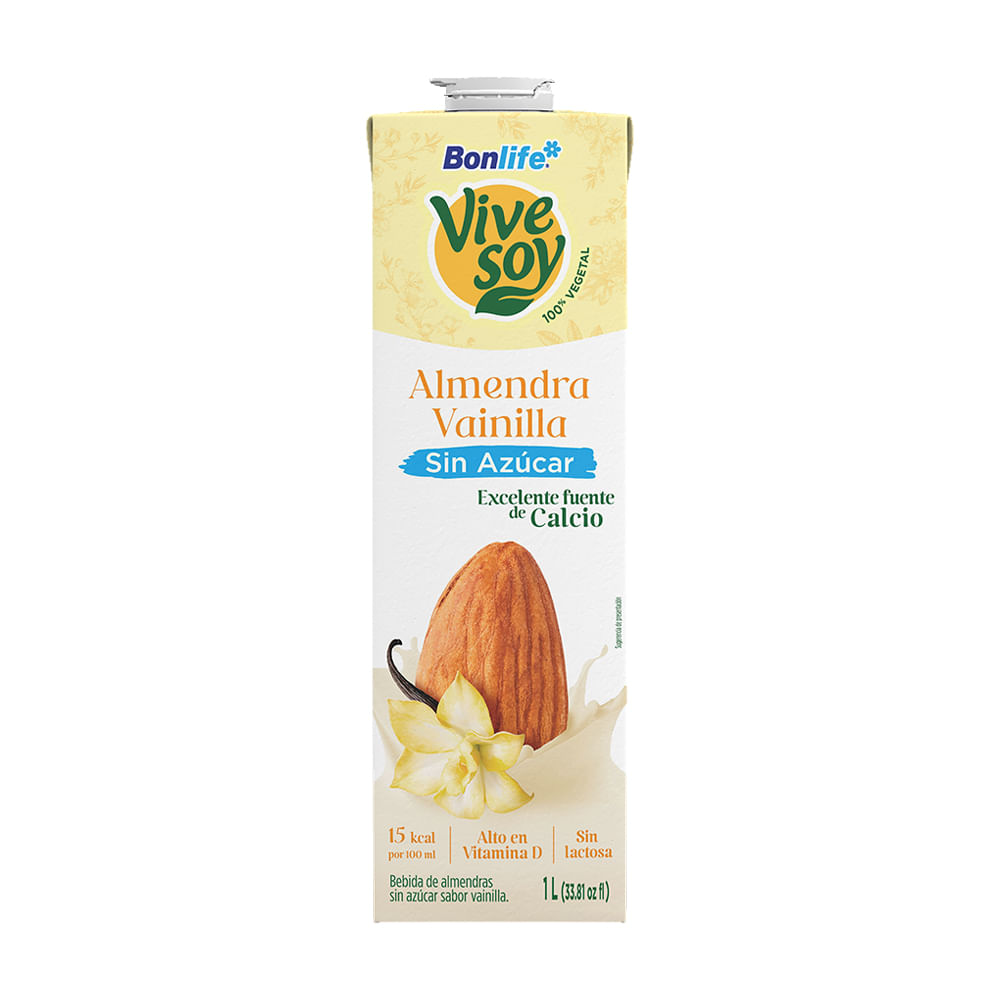 Bebida Almendra Vainilla Sin Azúcar Vivesoy