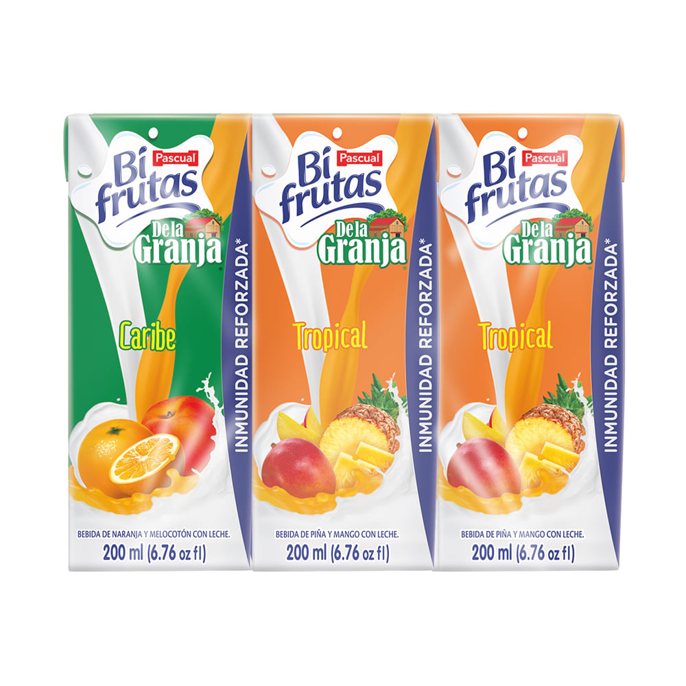 Bi Frutas De La Granja Caribe Tropical 6 Pack